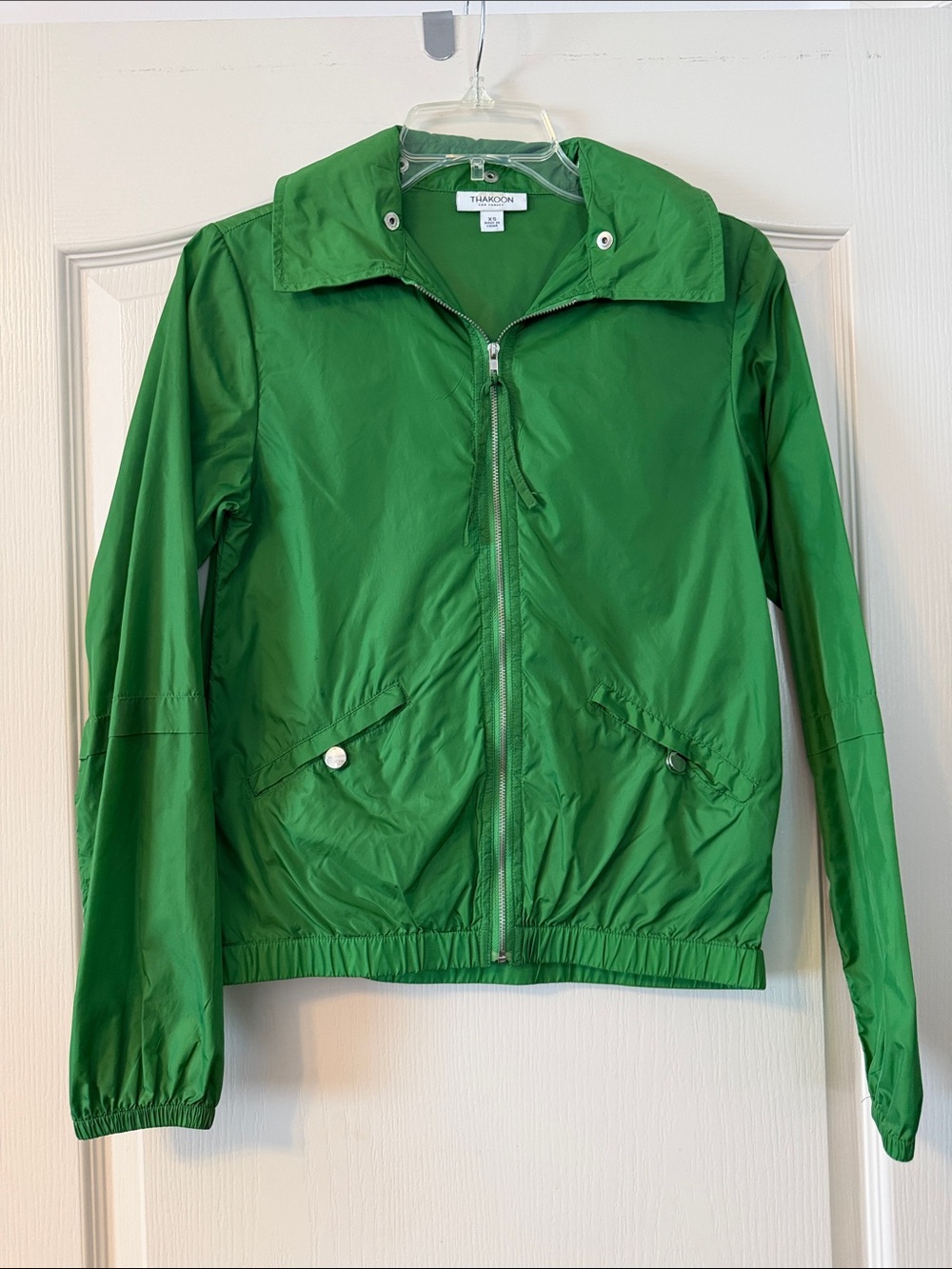 Thakoon for target Green Lightweight Zip-Up Rain Jacket